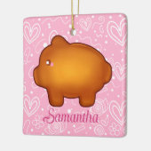 Puerquito de Piloncillo Pan Dulce Keramisch Ornament (Links)