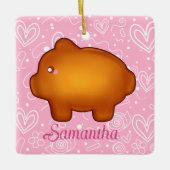 Puerquito de Piloncillo Pan Dulce Keramisch Ornament (Voorkant)