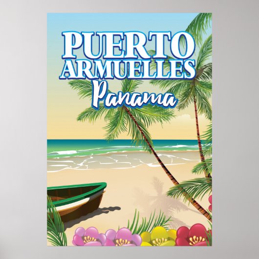 Puerto Armuelles Panama Beach poster (Devant)