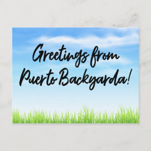 Puerto Backyarda Cheap Vacation Briefkaart