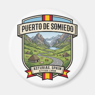 Puerto de Somiedo Spanje Alpiene Route Magneet