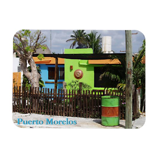 Puerto Morelos Casa Magnet Magneet (Horizontaal)