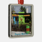 Puerto Morelos Casa Metalen Ornament (Rechts)