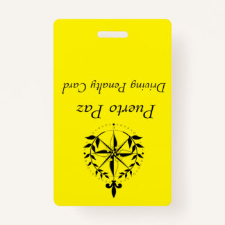 Puerto Paz - Driving Penalty Card (geel) Badge
