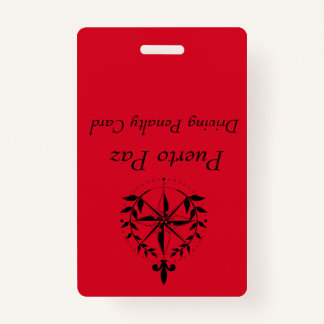 Puerto Paz - Driving Penalty Card (rood) Badge
