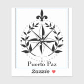 Puerto Paz laptop sticker (Vel)
