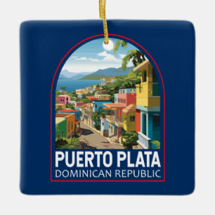 Puerto Plata Dominicaanse Republiek Reiskunst Vint Keramisch Ornament