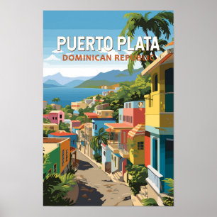 Puerto Plata Dominicaanse Republiek Reizen Kunst V Poster