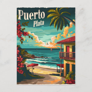 Puerto Plata: Tropisch strand Briefkaart