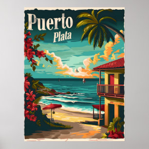 Puerto Plata: Tropisch strand Poster