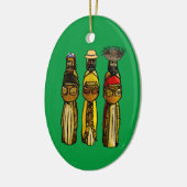 Puerto Ricaan Three Wise Mannen Ceramic Ornament (Links)