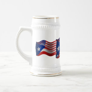 Puerto Ricaans-Amerikaanse golfvlag Bierpul