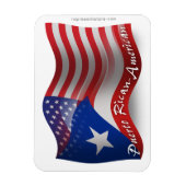 Puerto Ricaans-Amerikaanse golfvlag Magneet (Verticaal)