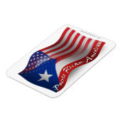 Puerto Ricaans-Amerikaanse golfvlag Magneet (Linkerzijde)