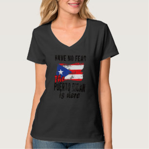 Puerto Ricaans is hier Puerto Rico vlag Puerto Ric T-shirt