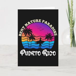 Puerto Ricaans, surfen, Vintage Puerto Rico Kaart