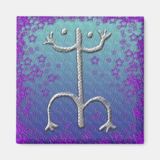 Puerto Ricaanse coqui petroglyph magneet (Voorkant)