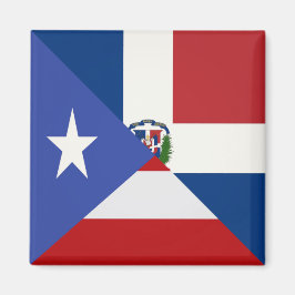 Puerto Ricaanse Dominicaanse vlag | PR DR Magneet