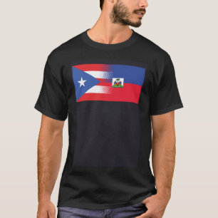Puerto Ricaanse Haïtiaanse vlag Puerto Rico Haïti T-shirt