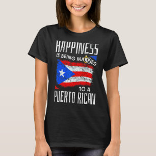 Puerto Ricaanse man vrouw geluk getrouwd Puerto T-shirt