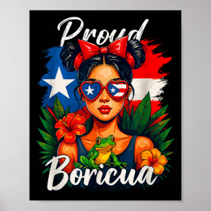 Puerto Ricaanse Meisjes Boricua Puerto Rico Erfgoe Poster