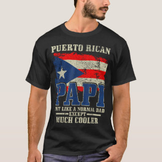 Puerto Ricaanse Papi Vader Puerto Rico Trots Boric T-shirt