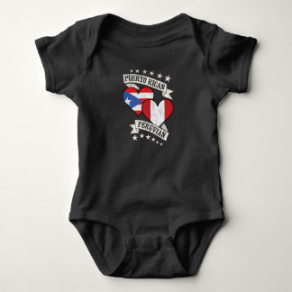 Puerto Ricaanse Peruaanse hartvlaggen Puerto Rico  Romper