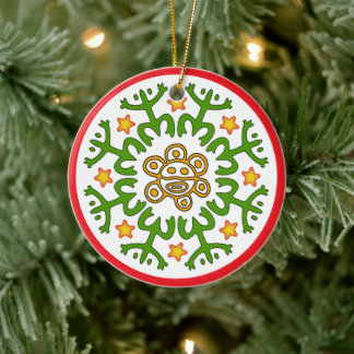 Puerto Ricaanse Taino Coqui Zon Ornament