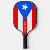 Puerto Ricaanse vlag aangepaste pickleball paddle  (Voorkant)