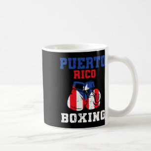 Puerto Ricaanse vlag Boxing Glove Rico Pride Boxin Koffiemok