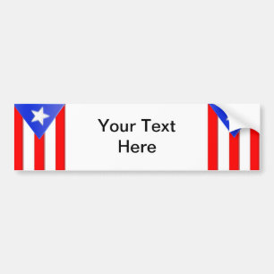 Puerto Ricaanse vlag Bumpersticker