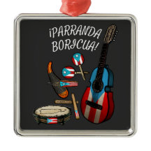 Puerto Ricaanse vlag Parranda Boricua T-Shirt
