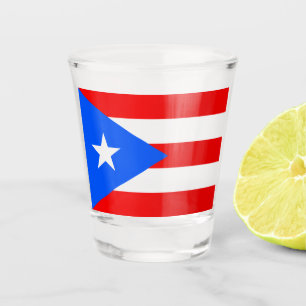 Puerto Ricaanse vlag (Puerto Rico) Shot Glas
