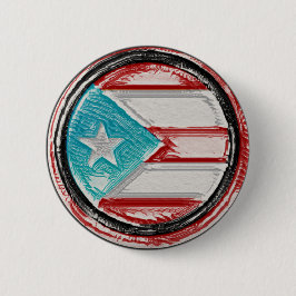 Puerto Ricaanse vlag Ronde Pin Ronde Button 5,7 Cm