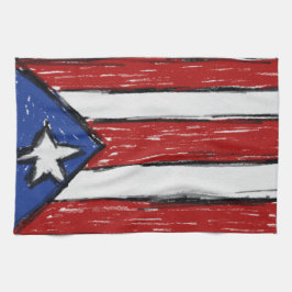 Puerto Ricaanse vlag Theedoek