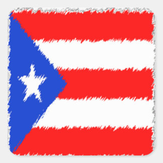 Puerto Ricaanse vlag Vierkante Sticker