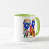 Puerto Rican Cultural Art Combo Mug - 11 oz (Devant droit)