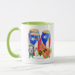 Puerto Rican Cultural Art Combo Mug - 11 oz Mok