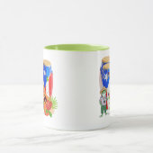 Puerto Rican Cultural Art Combo Mug - 11 oz Mok (Midden)