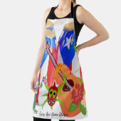 Puerto Rican Cultural Cooking Gift Apron Schort (Insitu)
