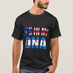 Puerto Rican en Honduran Mix DNA Flag Heritage Pu T-shirt