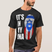 Puerto Rican en Israëlisch Mix DNA-vlaggenerfgoed T-shirt (Voorkant)