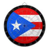 Puerto Rican Flag Dartboard & darts/gameboard Dartbord (Voorkant)