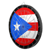 Puerto Rican Flag Dartboard & darts/gameboard Dartbord (Voorkant Rechts)