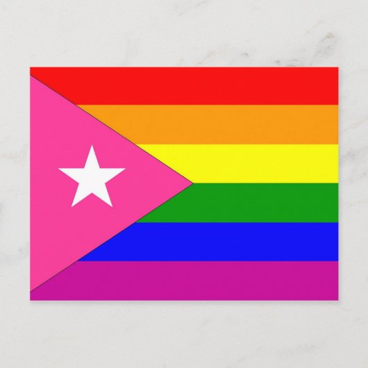 Puerto Rican Gay Pride Flag Briefkaart (Voorkant)
