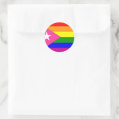 Puerto Rican Gay Pride Flag Ronde Sticker (Tas)