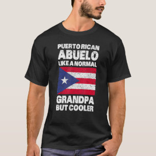 Puerto Rican Grandpa Abuelo Puerto Rican Flag Puer T-shirt