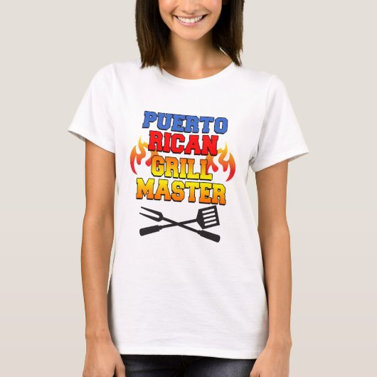 Puerto Rican Grill Master T-shirt (Voorkant)