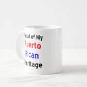 puerto rican héritage tasse à café (Devant gauche)