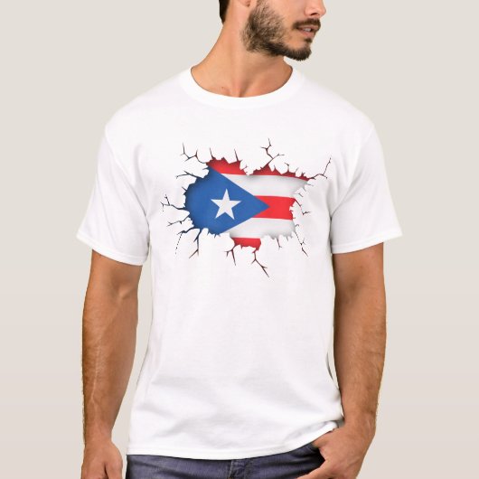 Puerto Rican Inside - Boricua Puerto Rico Flag T S T-shirt (Voorkant)